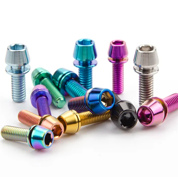 M5 X 18 mm Taper Head Titanium Bolts With Washers